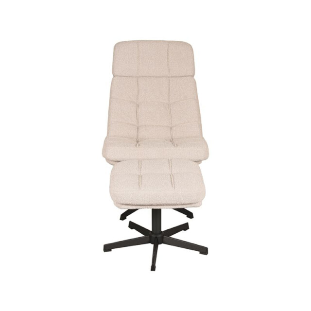 Label51 Fauteuil alvar naturel boucle incl. ottoman 3183604 large