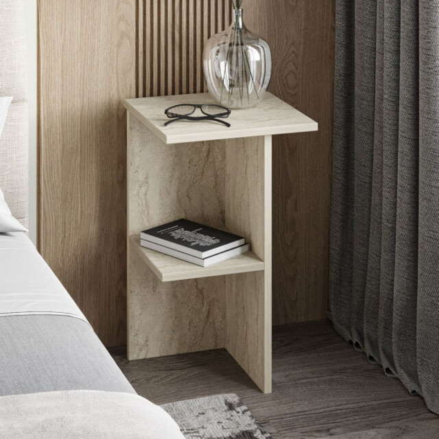 CaliCosy Vierkant nachtkastje met legplank h60 cm leray 3222868 large