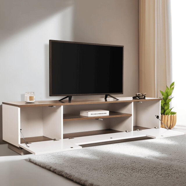 CaliCosy Tv-meubel met 3 opklapbare deuren en 1 niche l180 cm veramont 3262909 large
