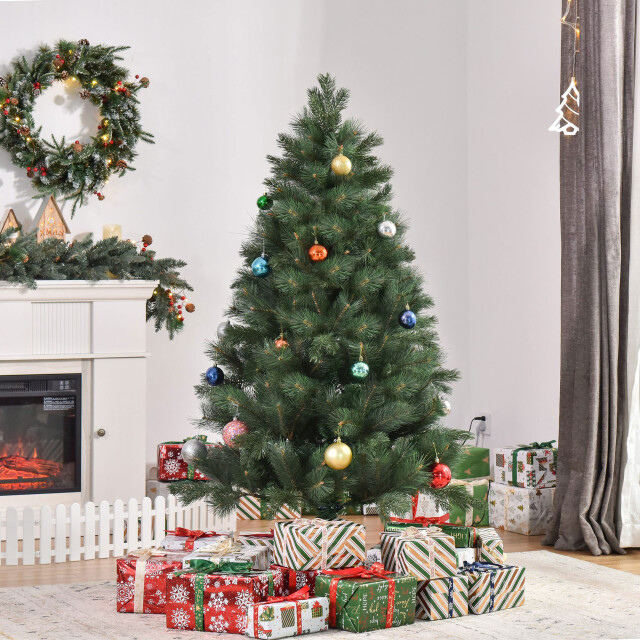 Homcom Kerstboom met realistische naalden Ø90 180 cm - 3287350 large