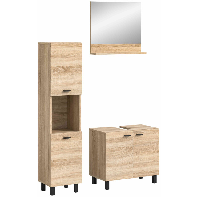 Furnilux Boston/tampa badkamercombinatie sonoma oak nb 3254402 large