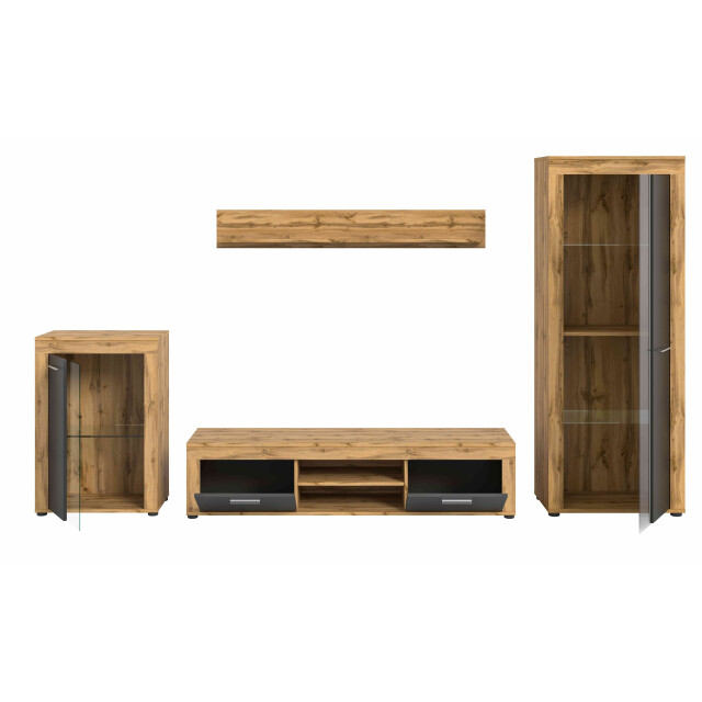 Furnilux Jam woonkamercombinatie grijs melamine wotan nb 3256432 large