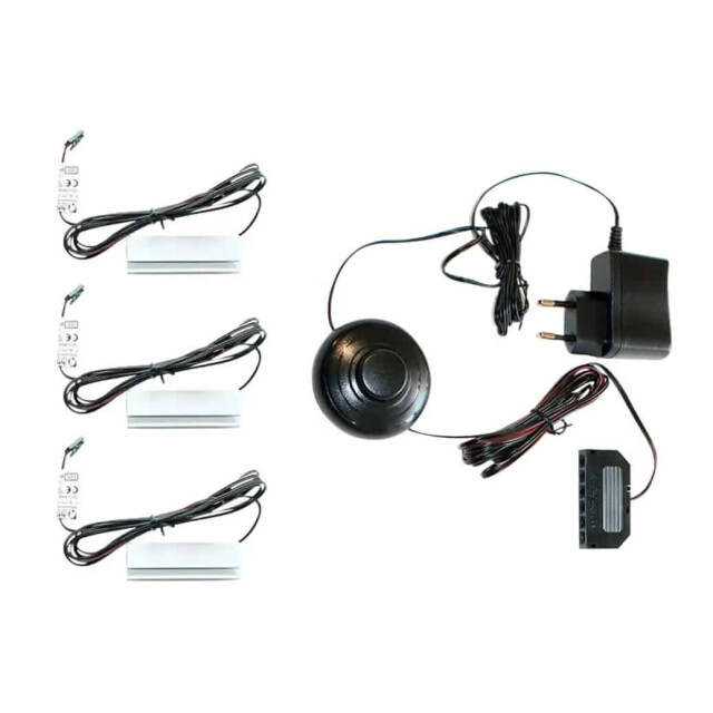 Furnilux Set van 3 glazen bodemklemmen koud 3256412 large