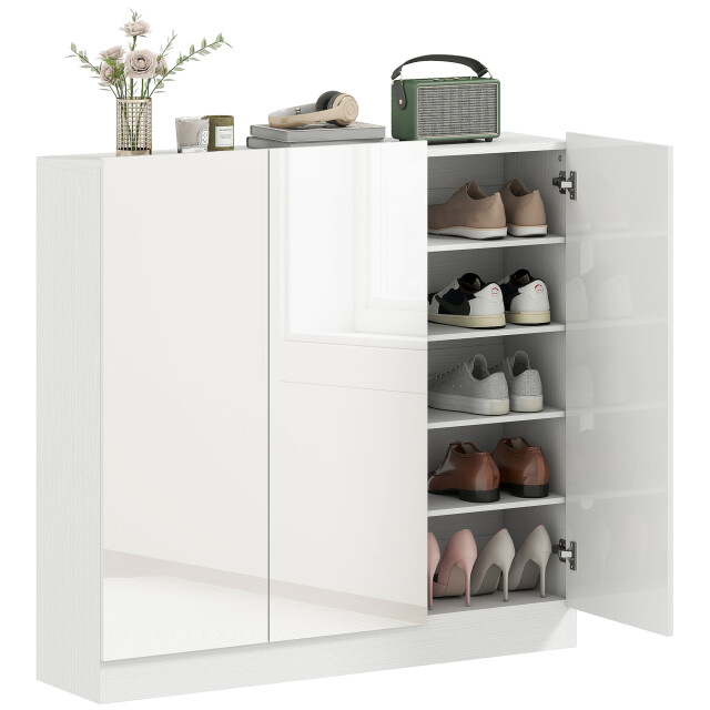 4goodz Homcom schoenenkast 20-30 paar schoenen hoogglans 3296588 large