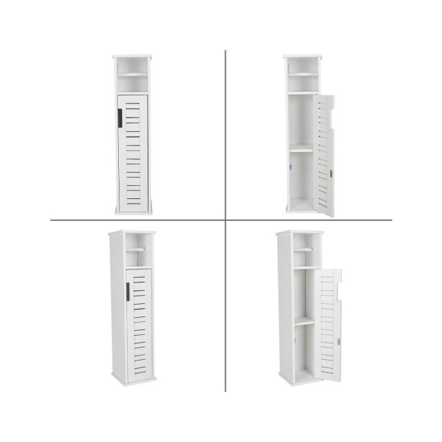 4goodz Toiletrolhouder met toiletroldispenser miami 18x18x75 cm - 3048729 large