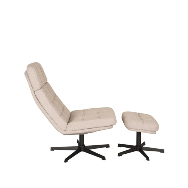 Label51 Fauteuil alvar naturel boucle incl. ottoman 3183604 large