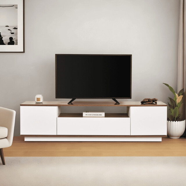 CaliCosy Tv-meubel met 3 opklapbare deuren en 1 niche l180 cm veramont 3262909 large