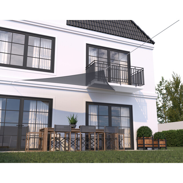Hanse® Schaduwdoek driehoek waterdoorlatend 4x4x4 m 3306011 large