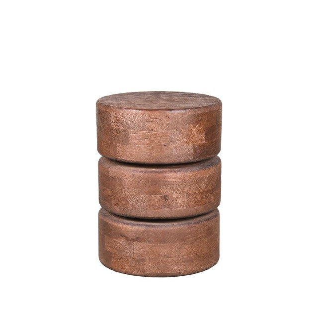 Label51 Bijzettafel milly espresso mangohout 35x35x47 cm 3183700 large