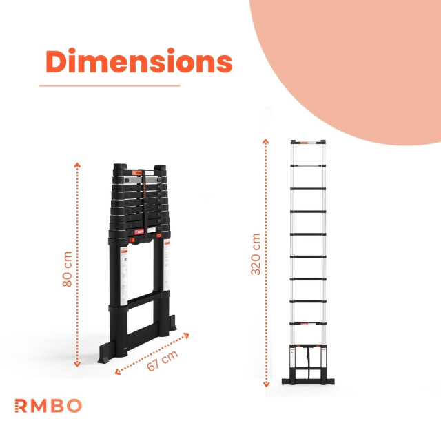 RMBO ® telescopische ladder 3,2 m 3188059 large
