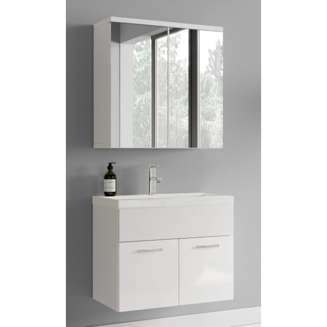 Badplaats Badkamermeubel set montreal 01 60 cm hoogglans badmeubel met 3181079 large