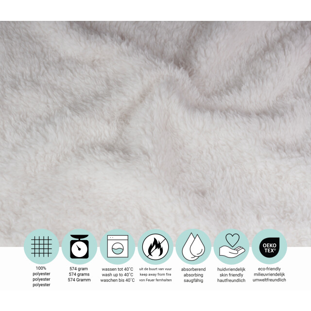 DoubleDry Teddy fleece deken ultrazacht 130x170 cm - 3254843 large