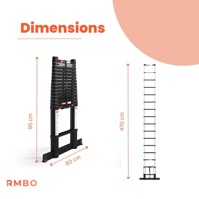 RMBO ® telescopische ladder 4,7m 3188058 large