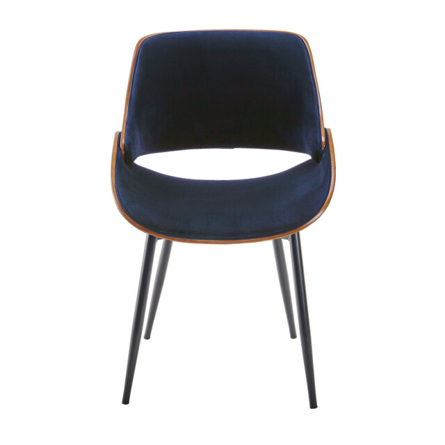 Signature Stoel met walnootafwerking en fluwelen zitting mannix 2936795 large