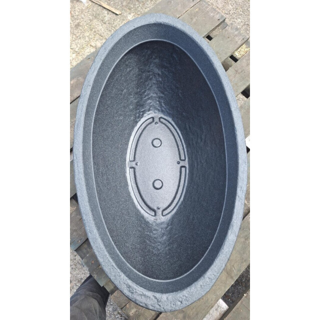 4gardenz ® stone plantenbak ovaal 69x39x29 cm steen 3047522 large