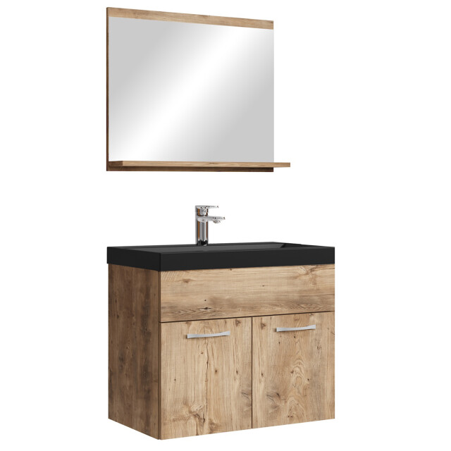 Badplaats Badkamermeubel montreal set 02 60 x 35 cm kastanje badmeubel 3181157 large