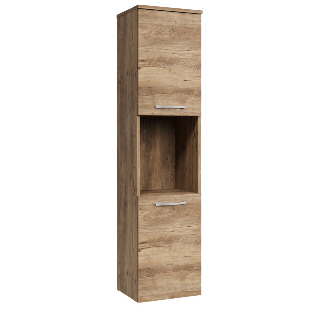 Badplaats Badkamerkast montreal 30 x 30 x 131 cm kastanje hangende 3181297 large