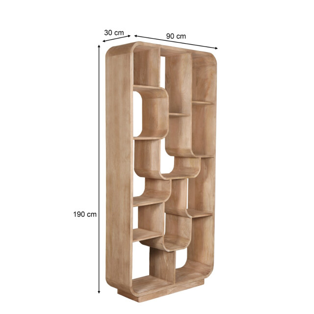 Brix boekenkast logan almond 30x90x190cm 3285974 large