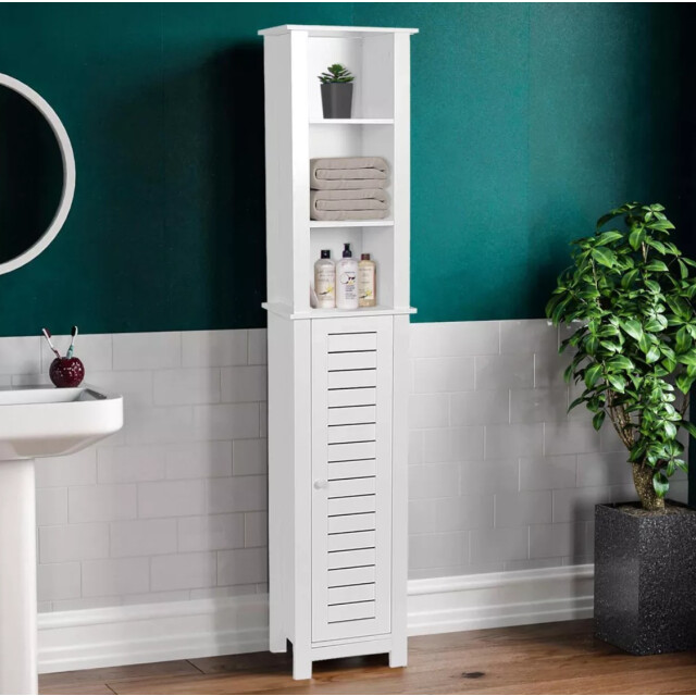 4goodz Badkamerkast hoog santorini met 1 deur en 6 planken 173 cm - 3049042 large