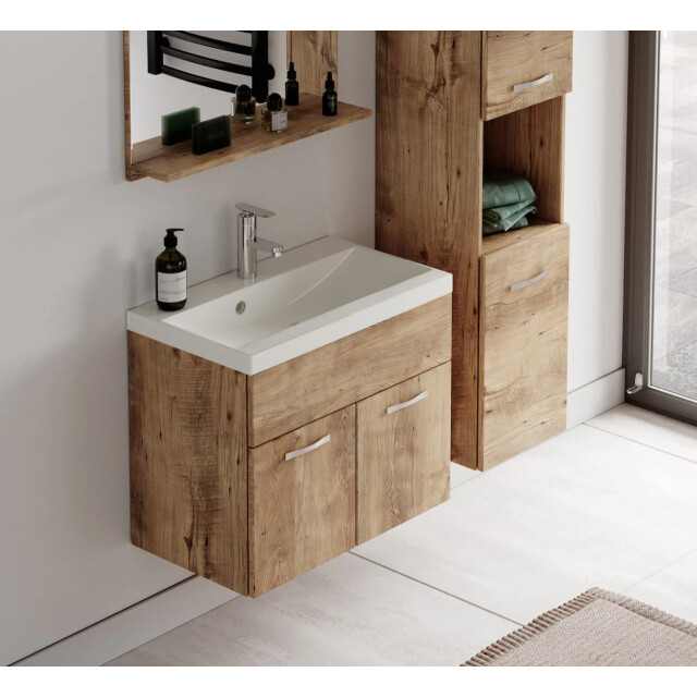 Badplaats Badkamermeubel set montreal 60 x 35 cm kastanje badmeubel 3181396 large