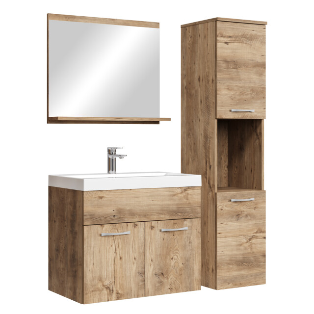 Badplaats Badkamermeubel set montreal 60 x 35 cm kastanje badmeubel 3181396 large