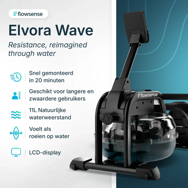 Mirlux Roeitrainer elvora wave dynamische waterweerstand 3275154 large
