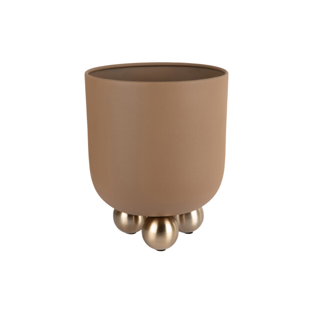 Present Time bloempot estilo large mocha brown 3259712 large