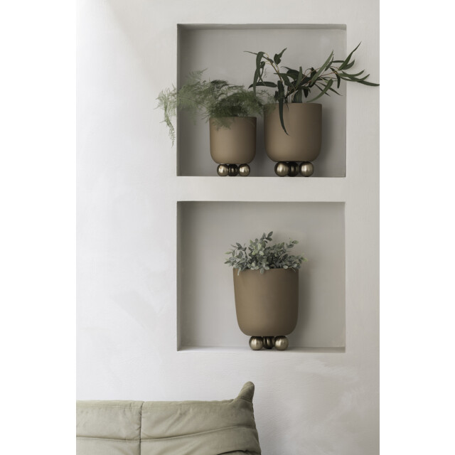 Present Time bloempot estilo large mocha brown 3259712 large