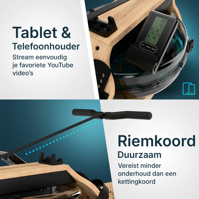 Mirlux Roeitrainer rowforge hout met waterweerstand 3275153 large