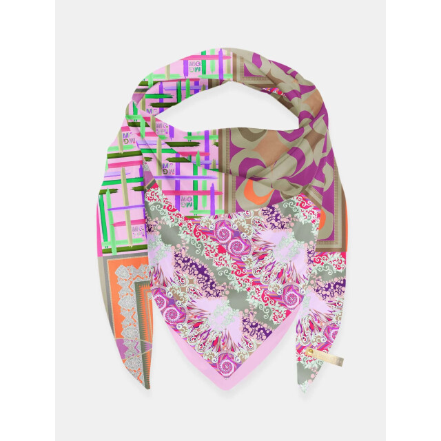 Mucho Gusto ® burano kleine ketting hartenprint MUCHO GUSTO® Sjaal St. Tropez Klassieke Veelkleurig large