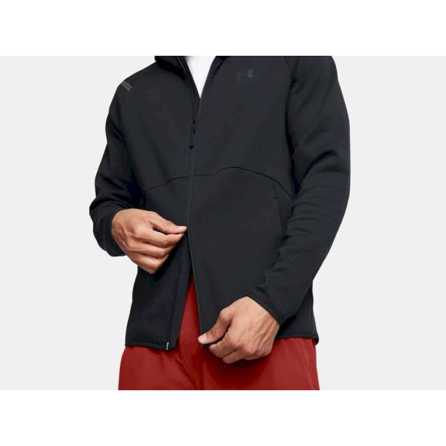 Under Armour ua unstoppable flc fz hd eu-blk hoodie heren - 073075_990-M large