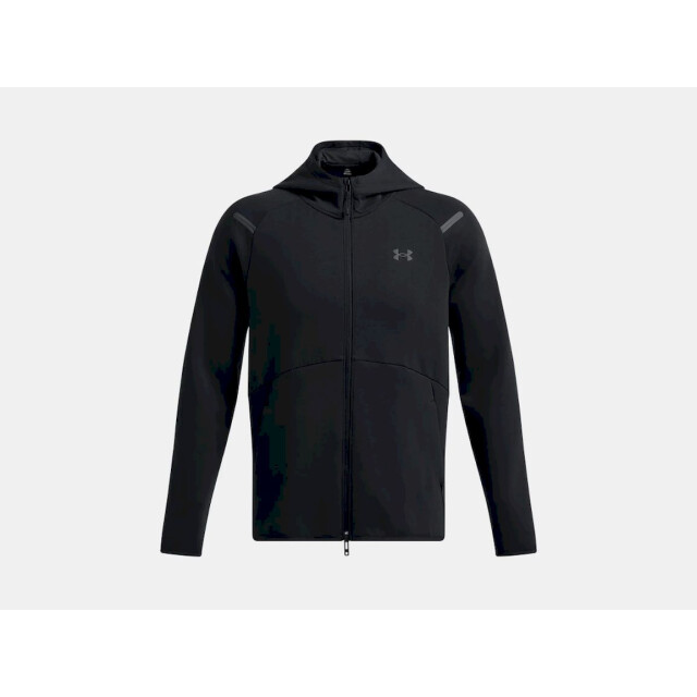 Under Armour ua unstoppable flc fz hd eu-blk hoodie heren - 073075_990-M large