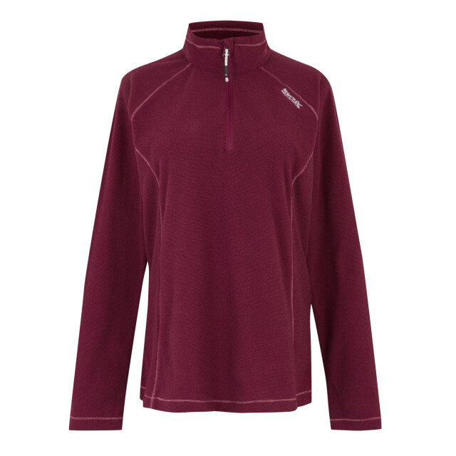 Regatta Geweldige outdoor dames montes half zip fleece top UTRG1953_darkpimento large