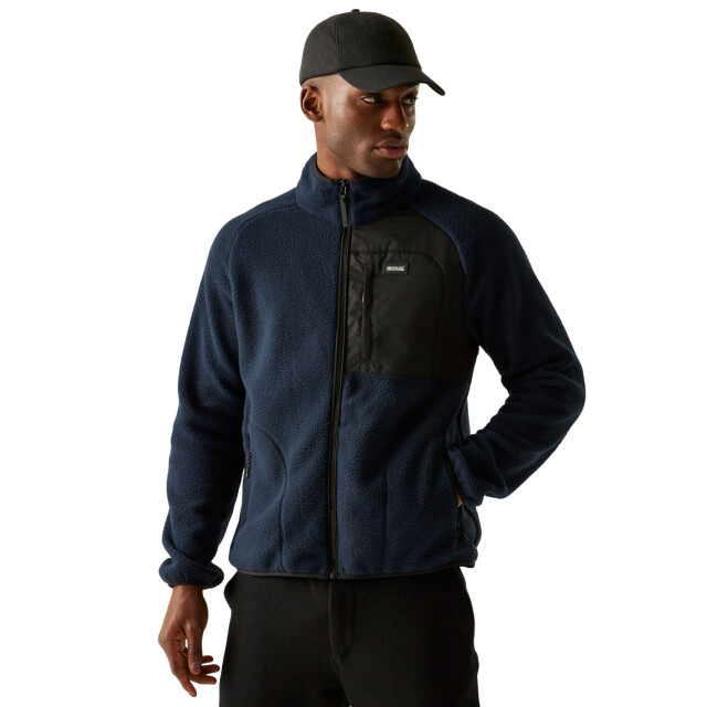Regatta Heren frankie borg fleece jas UTRG12083_navy large