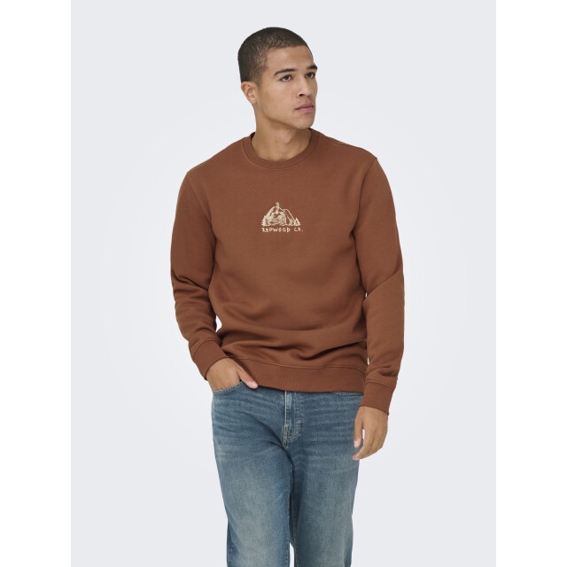 Only & Sons Onsconnor simple life reg ls crew s 22035961 large