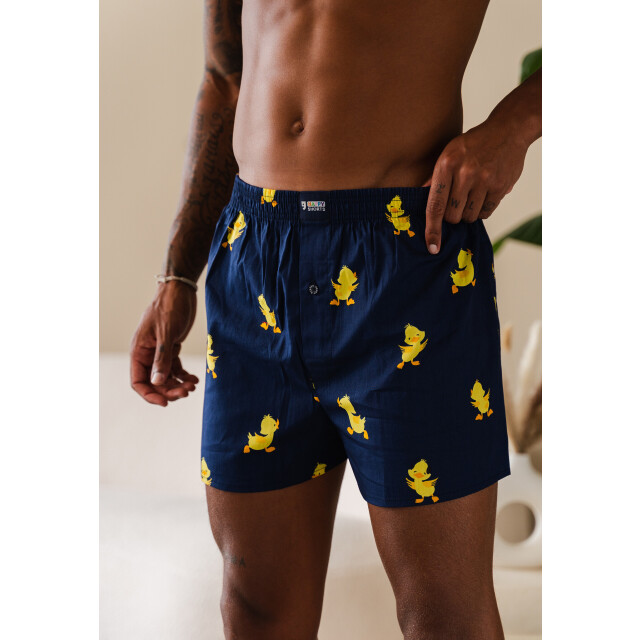 Happy Shorts X heren wijde boxershort met binnenbroek kuiken print HS-X-331 large