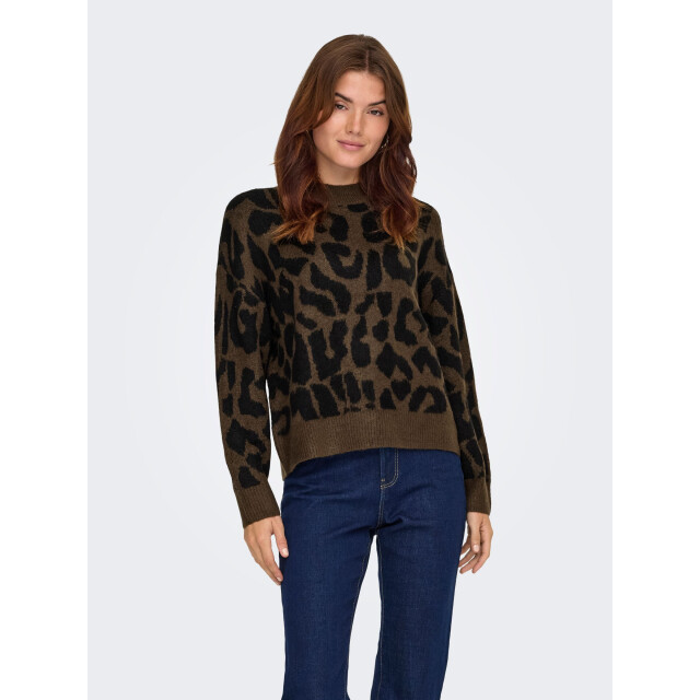 Jacqueline de Yong elanor leo l/s on pullover knt 15357557 slate 06712.991.0183 large