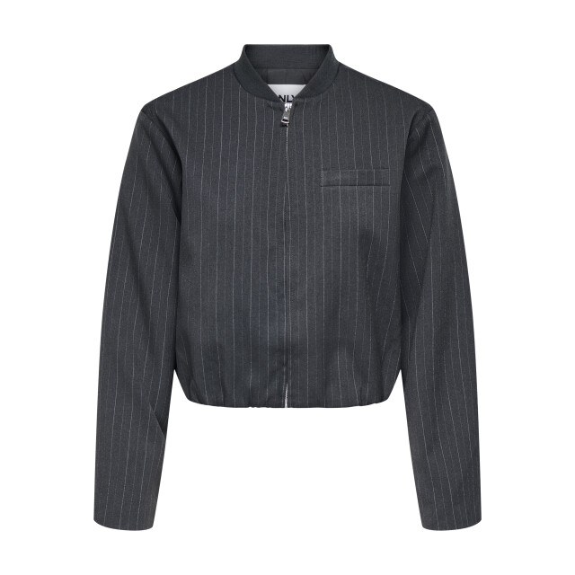Only onlaggie life l/s pinstripe bomber 15353558 dark grey melange 06111.970.0011 large
