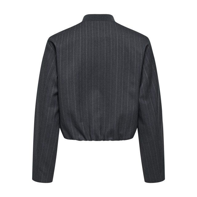 Only onlaggie life l/s pinstripe bomber 15353558 dark grey melange 06111.970.0011 large