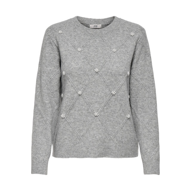 Jacqueline de Yong bella life l/s struct pearl pul 15362398 light grey melange 06712.910.0026 large