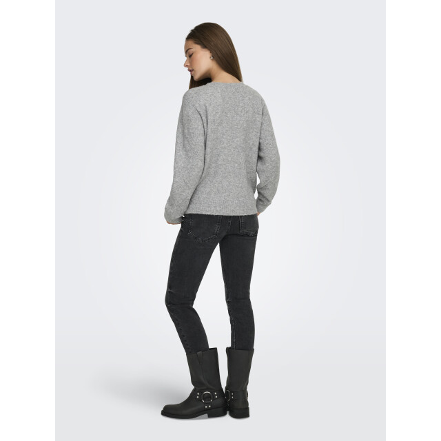 Jacqueline de Yong bella life l/s struct pearl pul 15362398 light grey melange 06712.910.0026 large