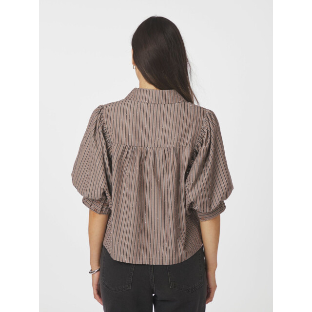 Neo Noir etta soft stripe stone shirt 166416 210 brown 06615.840.0037 large Neo Noir etta soft stripe stone shirt 166416 210 brown 06615.840.0037 large