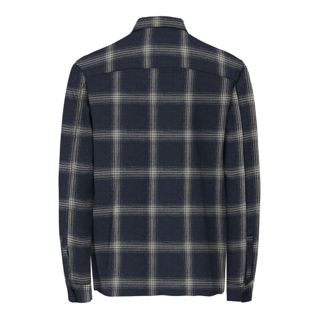 Only & Sons onsaiden checked twill shirt frml 22035467 dark sapphire 05631.240.0060 large