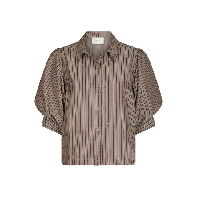 Neo Noir etta soft stripe stone shirt 166416 210 brown 06615.840.0037 large Neo Noir etta soft stripe stone shirt 166416 210 brown 06615.840.0037 large