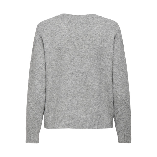 Jacqueline de Yong bella life l/s struct pearl pul 15362398 light grey melange 06712.910.0026 large