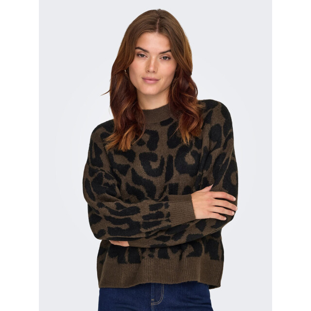 Jacqueline de Yong elanor leo l/s on pullover knt 15357557 slate 06712.991.0183 large