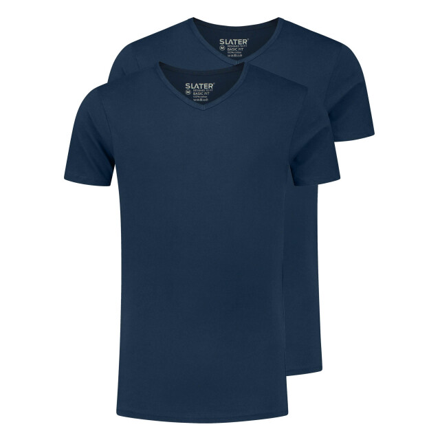Slater Regular fit t-shirt v-hals 2-pack 044477-000-M large