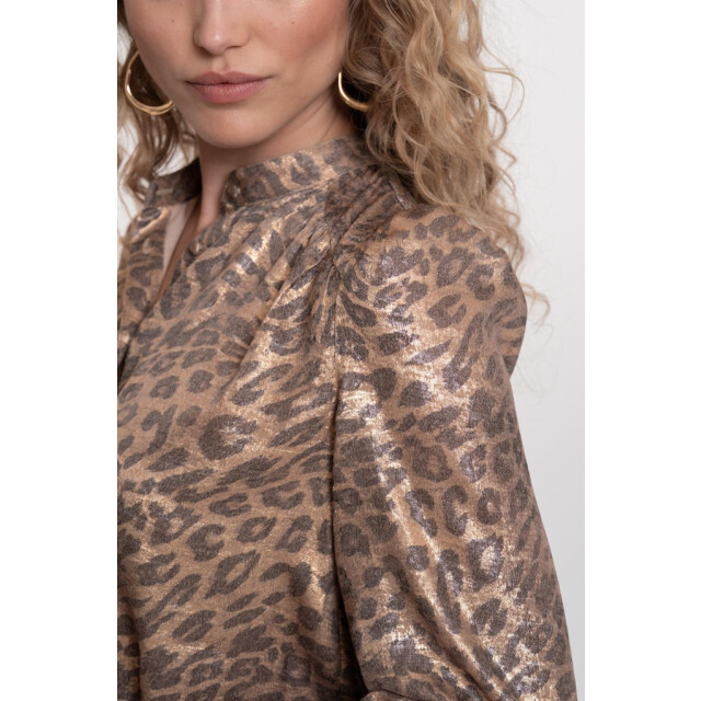 Geisha blouse velvet look leopard 53869-14 25 gold/grey 06615.490.0006 large