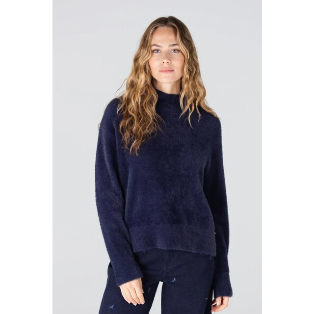 Jansen Amsterdam Calla p155 trui turtle neck dark blue P155 large