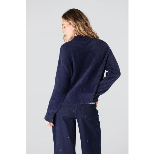 Jansen Amsterdam Calla p155 trui turtle neck dark blue P155 large